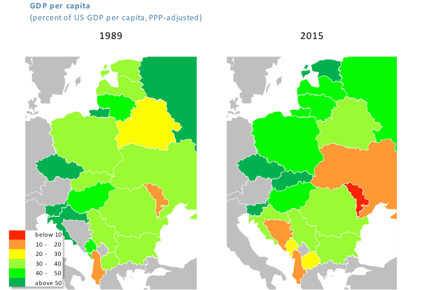 03 Figure. Cross-country income differences. Cross-Country Differences in Convergence in CESEE. FREE Policy paper