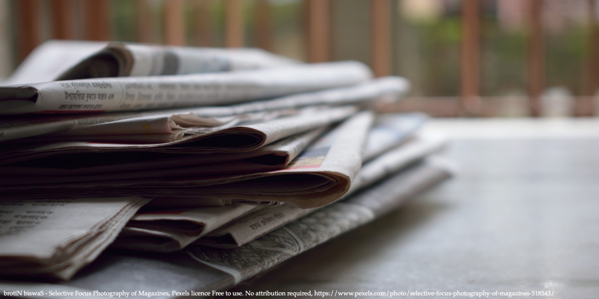 Selective Focus Photography of Magazines representing Media Freedom Eastern Europe