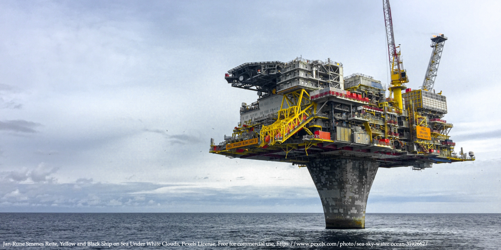 Offshore Oil and Gas Platform representing Closing Wells