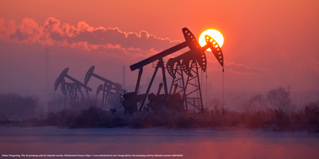 Oil pumping jacks in sunset representing rising gasoline prices